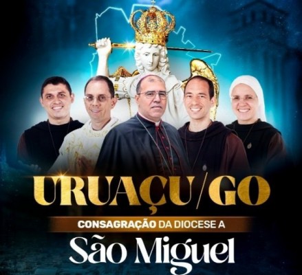 Imagem Peregrina de São Miguel Arcanjo chega a Goianésia para celebração histórica da Diocese de Uruaçu